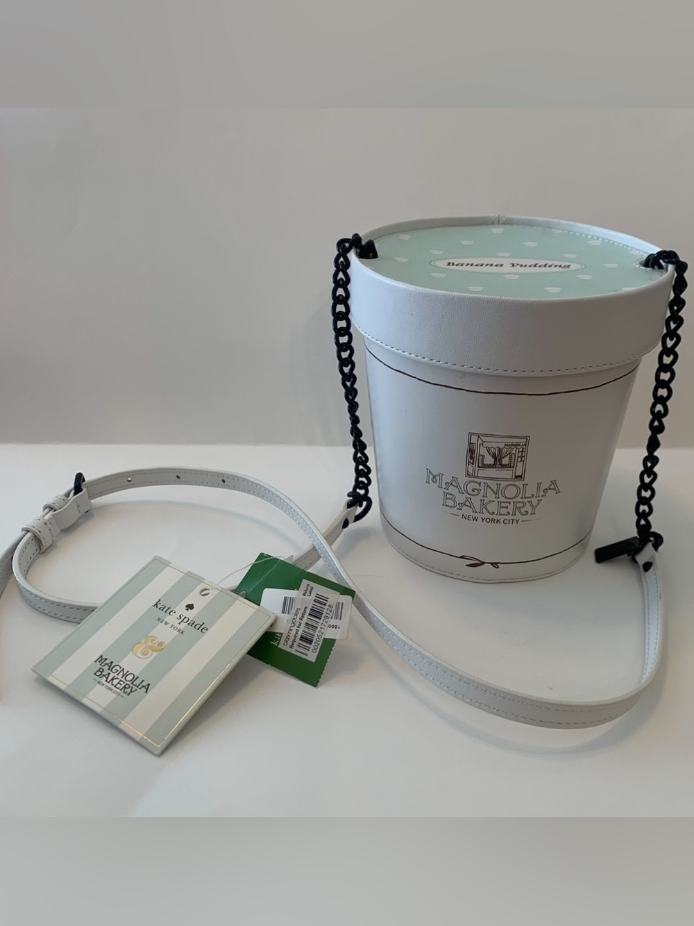 Kate Spade 2015 Magnolia Bakery NYC Handbag Banana Pudding Bucket Purse Capsule